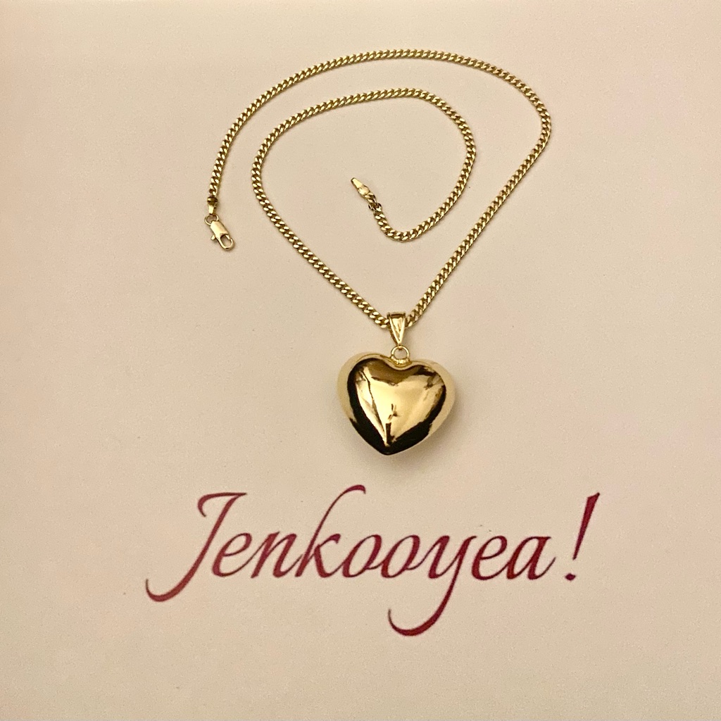 Gold Heart Pendant Necklace